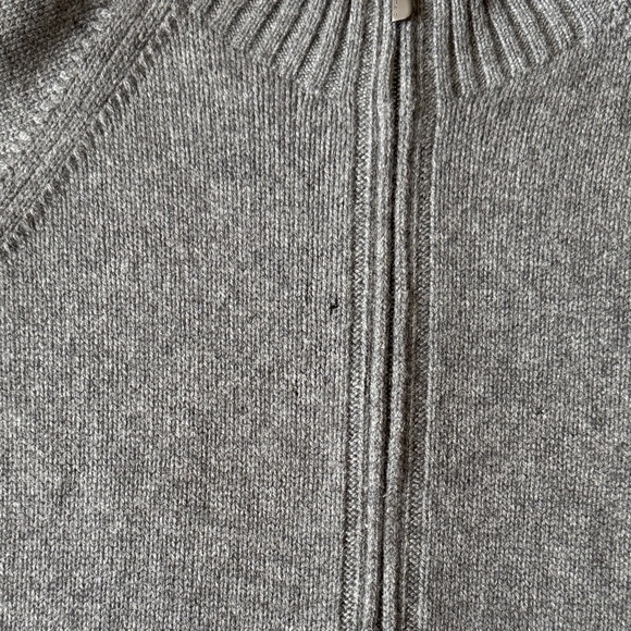 Malo Gray Men's 100% Cashmere Long Sleeves Sweater - Made in Italy - Picture 12 of 13